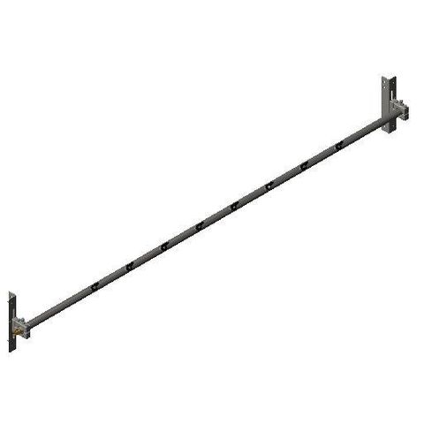 Cleaner TUFF Spray Bar 2400 3300 long x 48 Dia with P Mounts