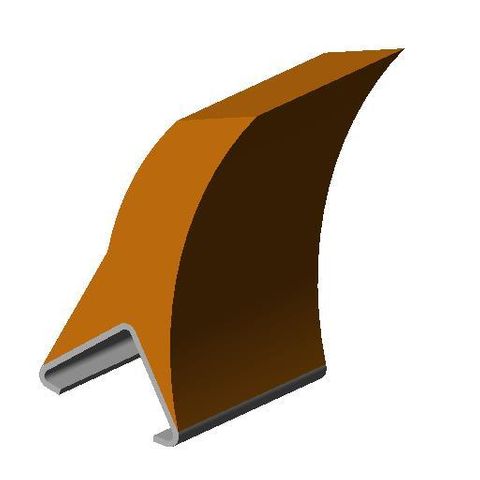 TUFF Track Mount Blade Standard Orange