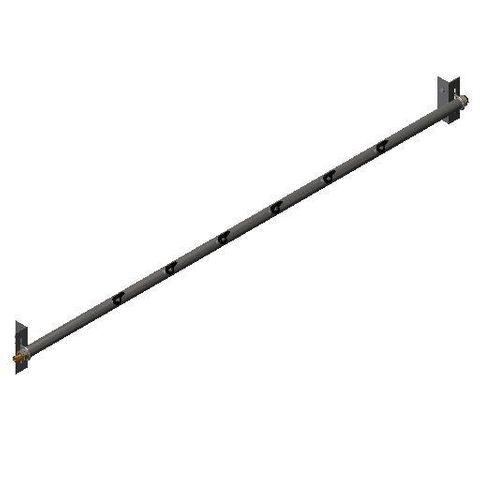 Cleaner TUFF Spray Bar 1800 2500 long x 48 Dia with U Bolt Mounts