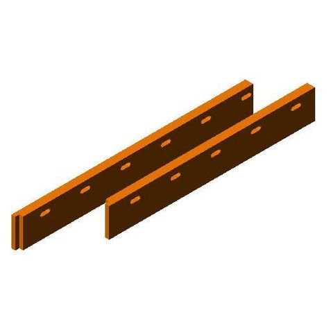 TUFF Vee Plough Torsion HD Blades 2200