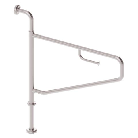 Swinglock Swing Grab Rail with Toilet Roll Holder