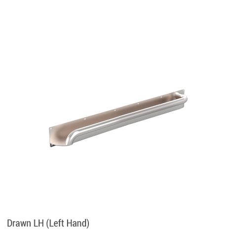 Anti-Ligature Horizontal Rail SS 600mm - LH