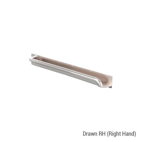 Anti-Ligature Horizontal Rail SS 600mm - RH