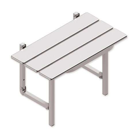 Compact Shower Seat - Stainless Steel