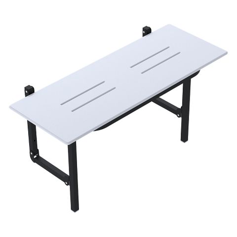 Accessible Folding Shower Seat - White/Black