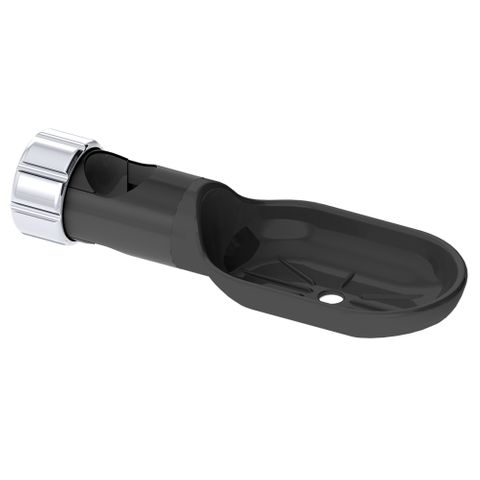 Grab Rail Shower Soap Dish - Black/Chrome