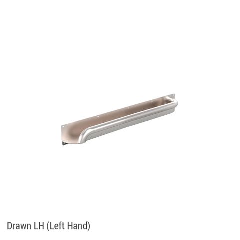 Anti-Ligature Horizontal Rail SS 450mm - LH