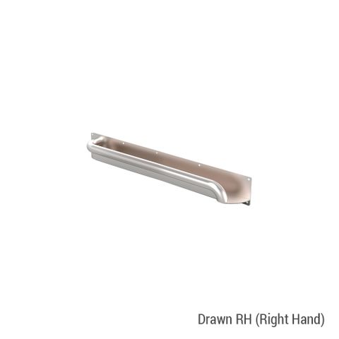 Anti-Ligature Horizontal Rail SS 450mm - RH