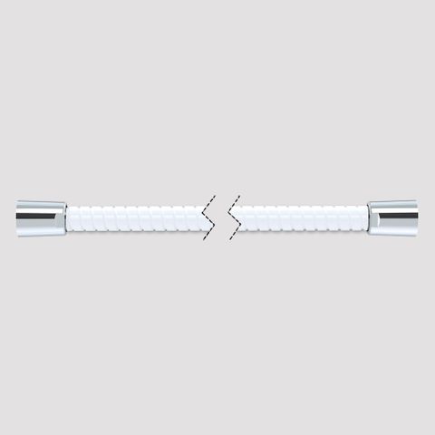 1500mm Softflex Spiral PVC Hose - White/Chrome