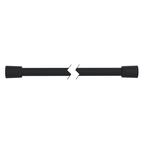 2000mm Smooth PVC Hose - Matte Black