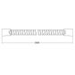 2000mm Softflex Spiral PVC Hose - White/Chrome