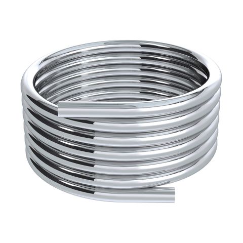 25m Silverflex Smooth PVC Hose - Chrome