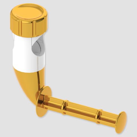 Grab Rail Flexible Roll Holder - White/Gold