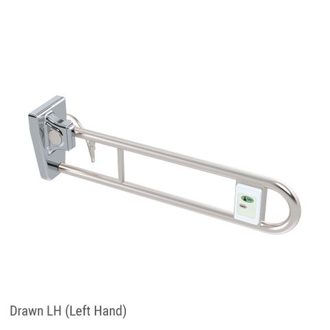 Tiltlock Folding Rail + Nurse Call Box SS - LH