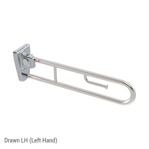 Tiltlock Folding Rail +Roll Holder SS - LH