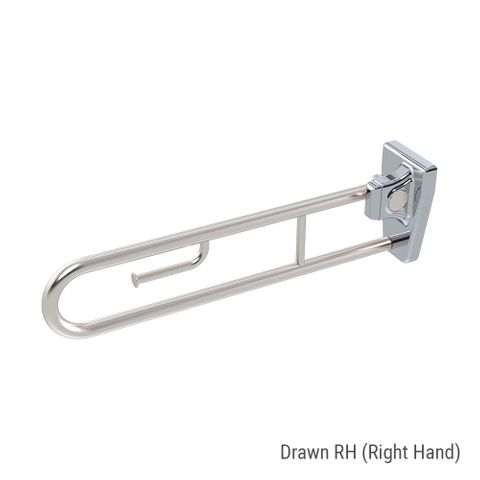 Tiltlock Folding Rail + Roll Holder SS - RH