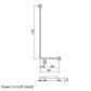 CF Shower Rail WT 400x1100mm - LH