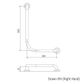 CF Toilet Rail WT 400x600mm - RH