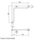 CF Corner Rail KG 600x600mm - LH