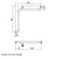 HS Corner Rail PS 700x700mm - LH