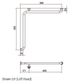 HS Corner Rail PS 800x800mm - LH