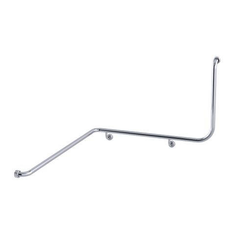 HS Corner Toilet Rail PS 1110x1030x600mm - LH