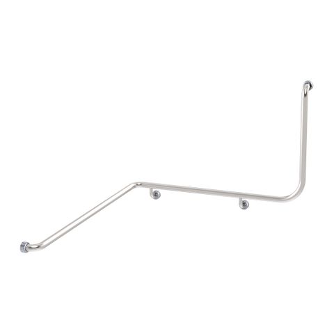 HS Corner Toilet Rail SS 1110x1030x600mm - LH