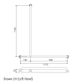 HS Shower Rail WT 1170x1100mm - LH