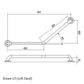 CF Toilet Rail SS 450x450mm