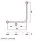 CF Toilet Rail PS 600x600mm - LH