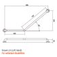 CF Toilet Rail PS 450x700mm - LH