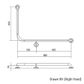 CF Toilet Rail KG 960x600mm - RH