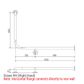 CF Toilet Rail PS 1030x600mm - RH