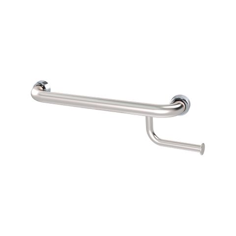 HS Straight Rail with Roll Holder SS 200mm - LH