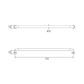 HS Straight Rail KG 750mm