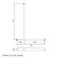 HS Shower Rail SS 700x1100mm - LH