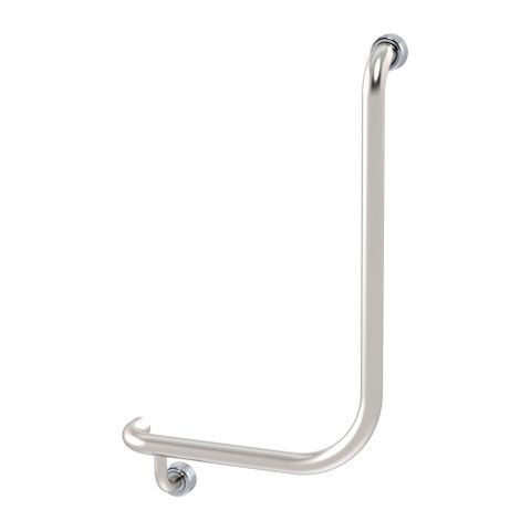 HS Toilet Rail SS 400x600mm - LH