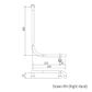 HS Toilet Rail PS 400x600mm - RH