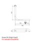 HS Toilet Rail PS 450x450mm - RH (Ambulant)