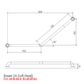 HS Toilet Rail KG 450x700mm - LH