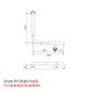 HS Toilet Rail MB 450x450mm - RH (Ambulant)