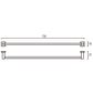 500 Series Single Towel Rail 750mm