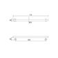 Linear Straight Rail SS 600mm