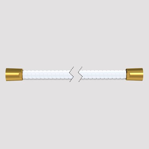 2000mm Softflex Spiral PVC Hose - White/Gold