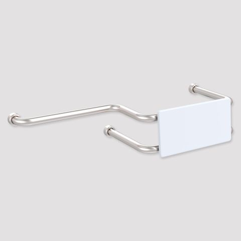 HS Toilet Backrest with ext Wall Mount SS