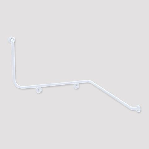 CF Corner Toilet Rail WT 1110x1030x600mm - RH