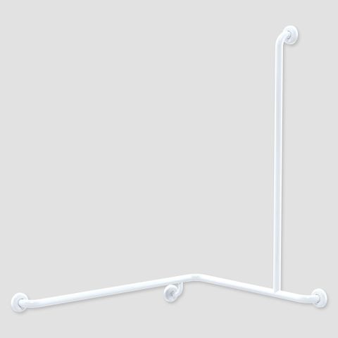 CF Cnr Shower Rail WT 760x1000x1100mm - RH