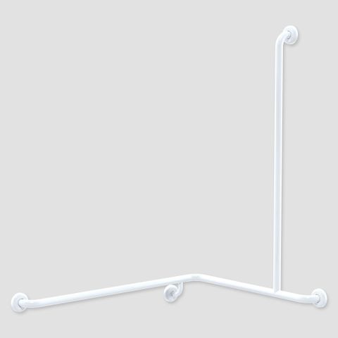 CF Cnr Shower Rail WT 760x1000x1100mm - RH