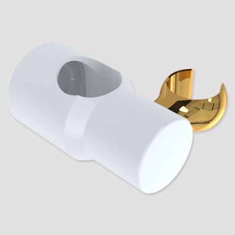 Brass Glide Slide Cradle - White/Gold