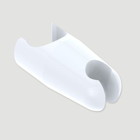 Anti-Ligature Slide Rail Handset Cradle - White